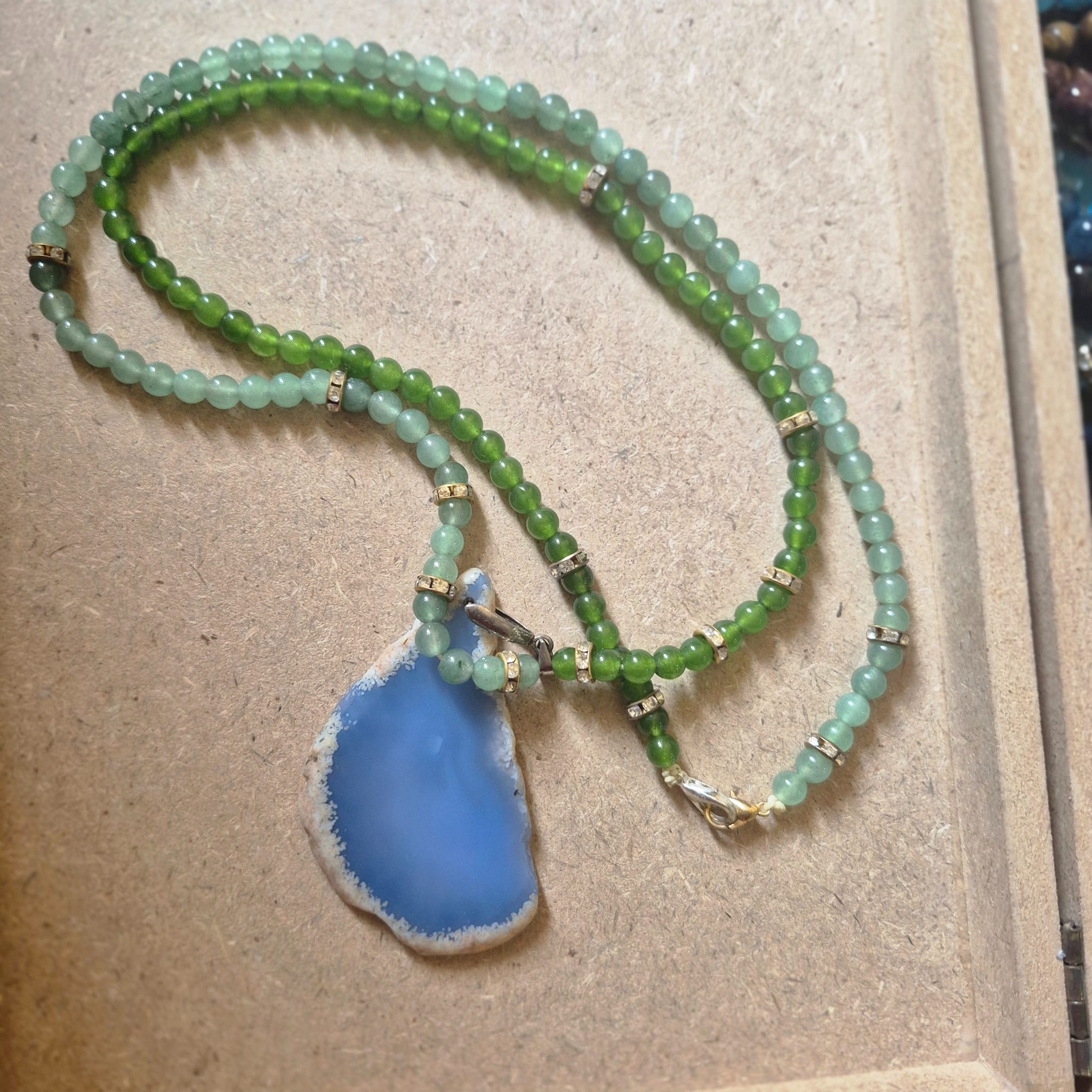 Jade & Green Agate Necklace