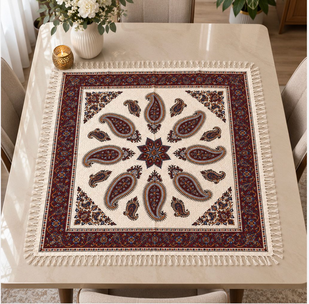 Qalamkar Tablecloth, 100cm, Premium