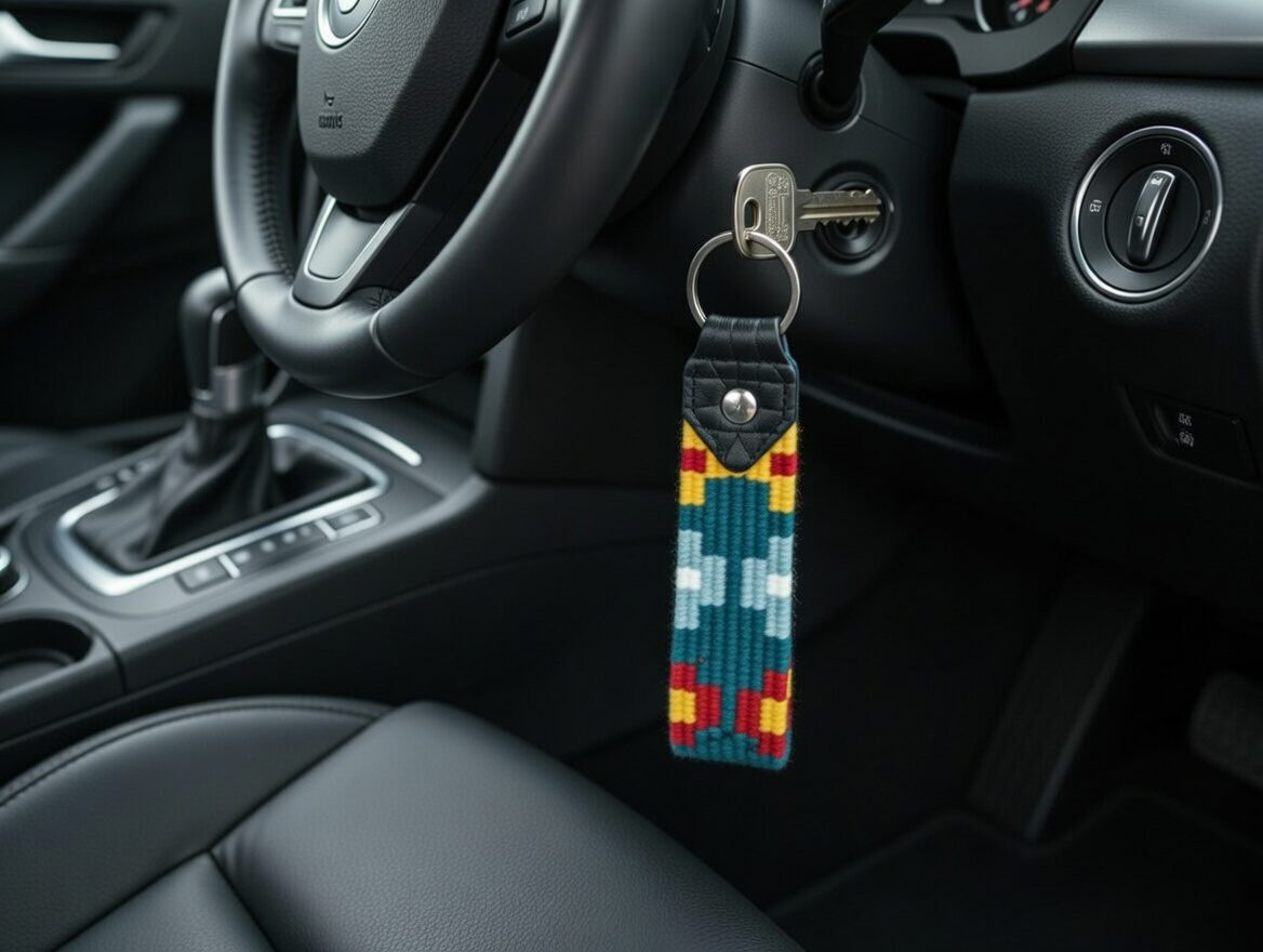 Acrylic Woven Keychain