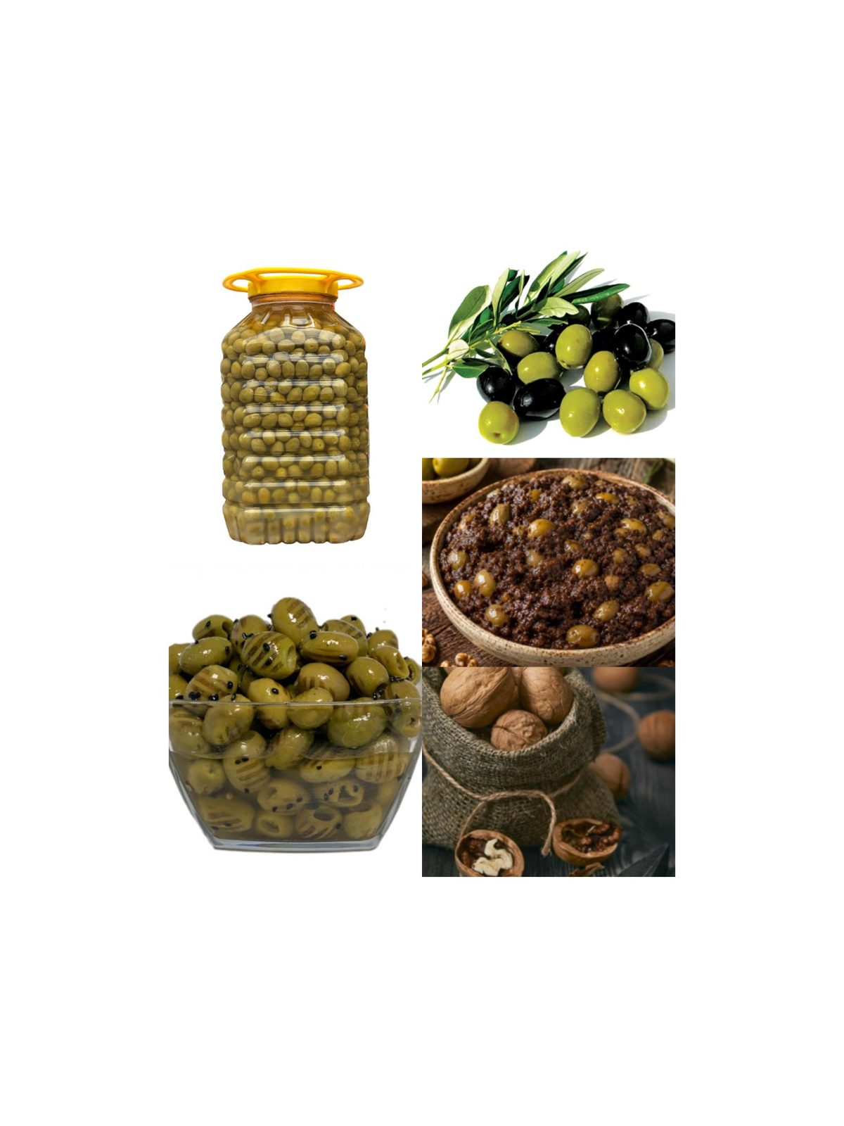 Tarom Organic Olive Oil, Nuts, Rice, Pickled Garlic, and Pomegranate Paste
