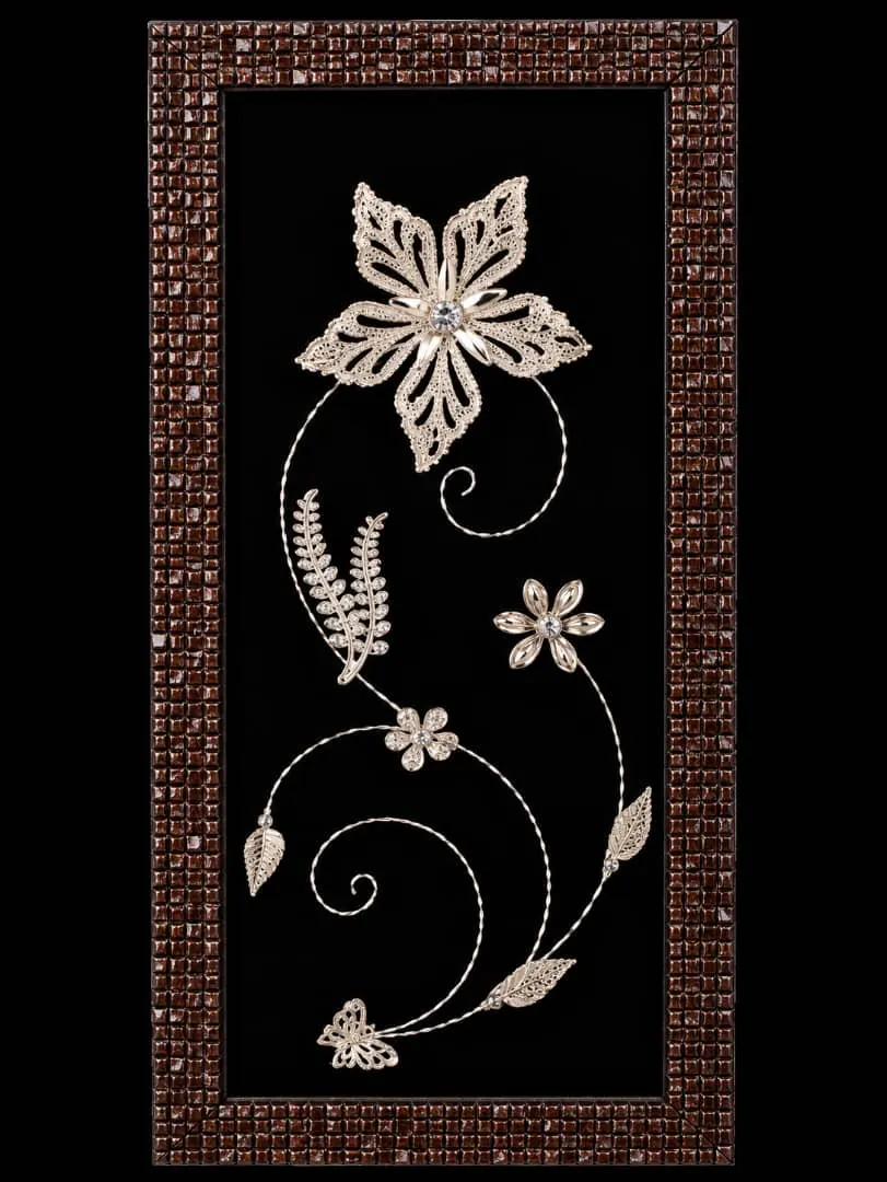 Small Copper Flower Frame, Autumn Star