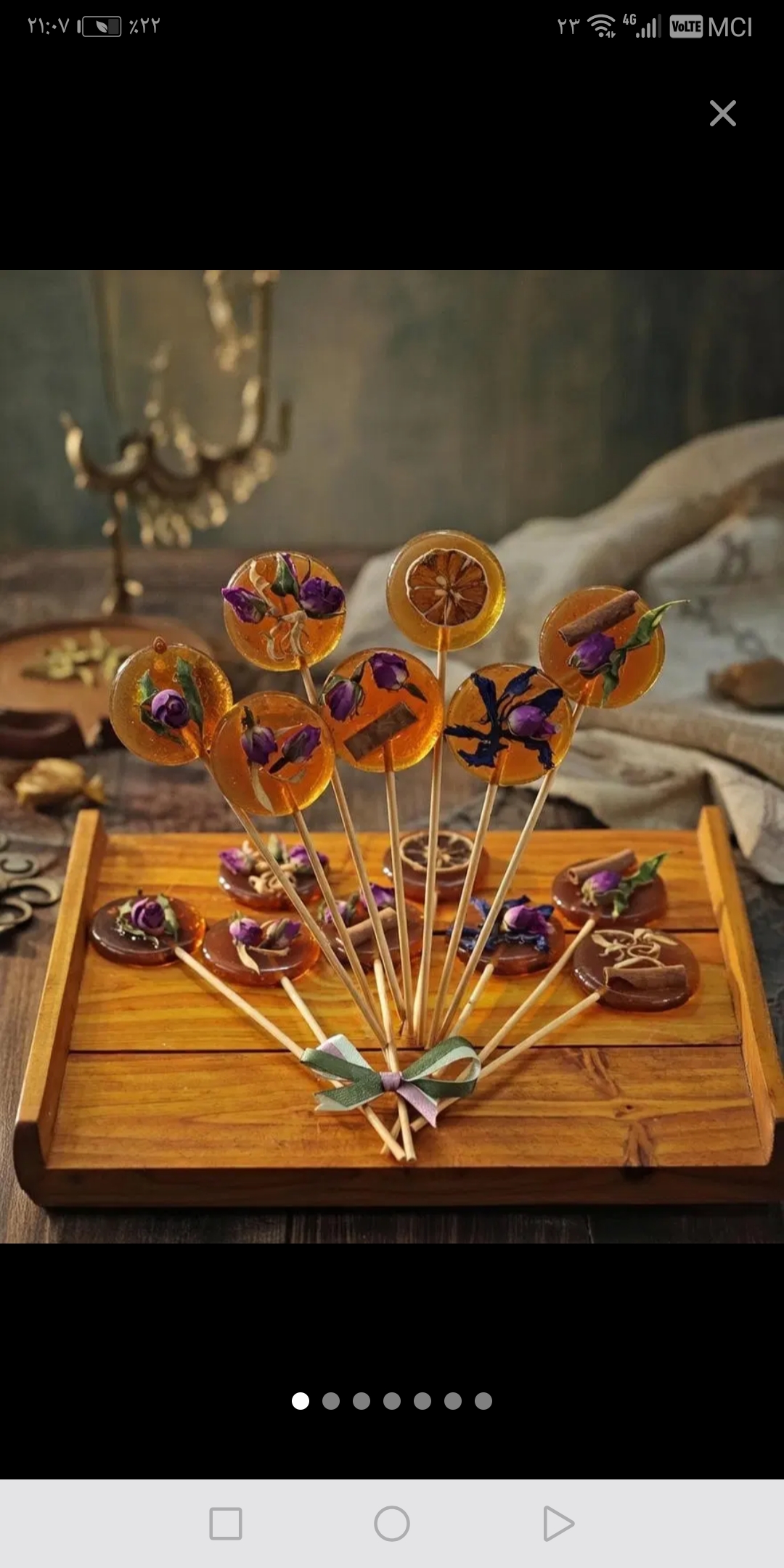 Saffron and Date Rock Candy Sticks