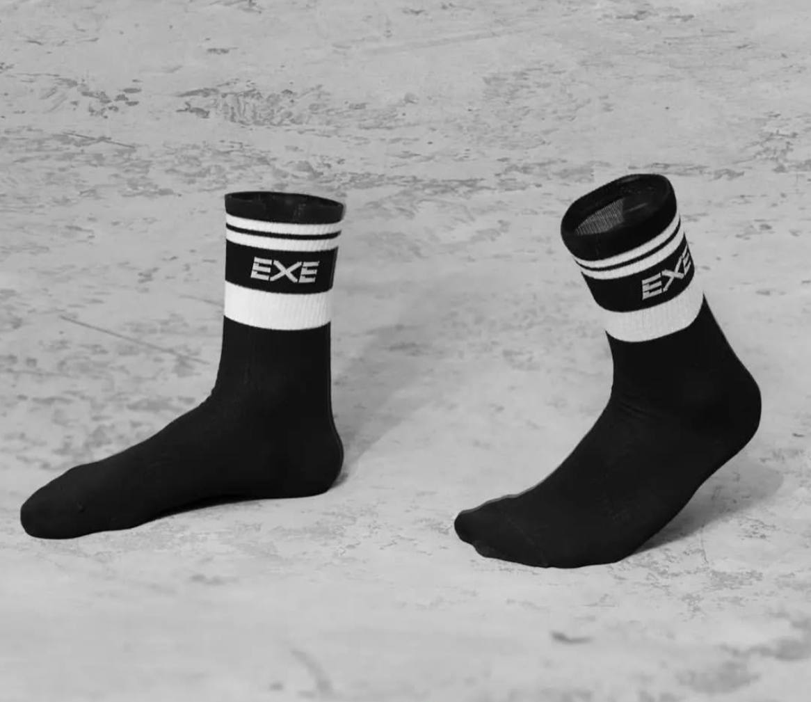 Men’s Black Cushioned Crew Sock