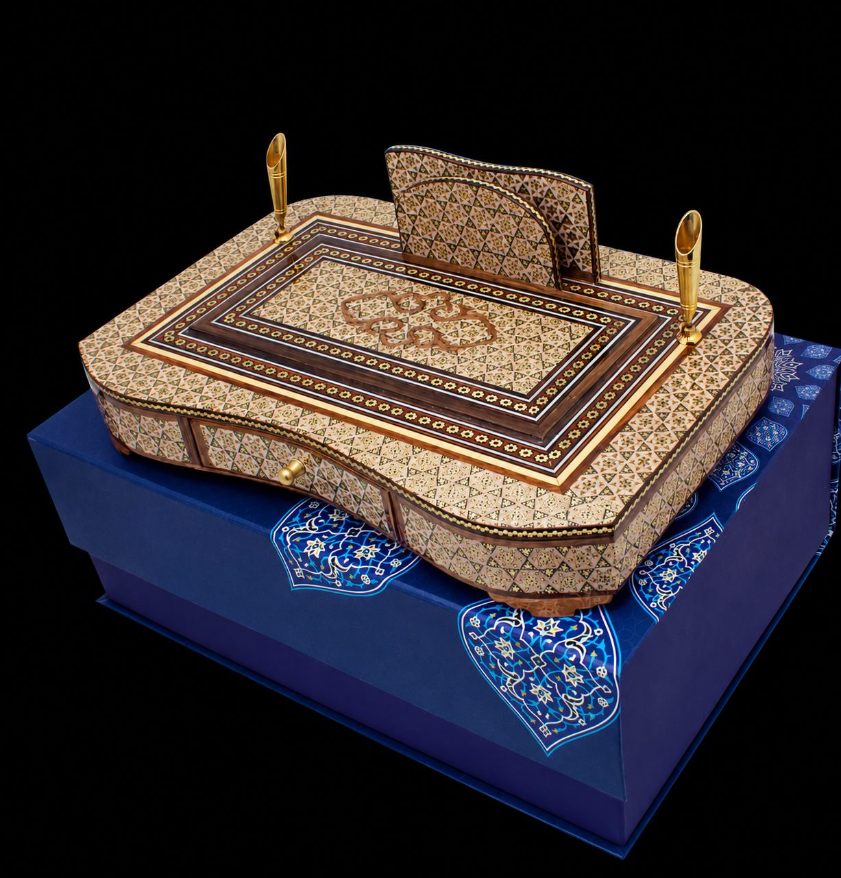 Large Khatamkari Pen Holder