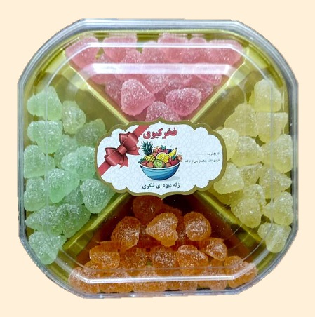 Sugared Fruit Jelly Heart