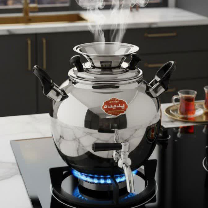 Steel Kettle with Tap Size 4