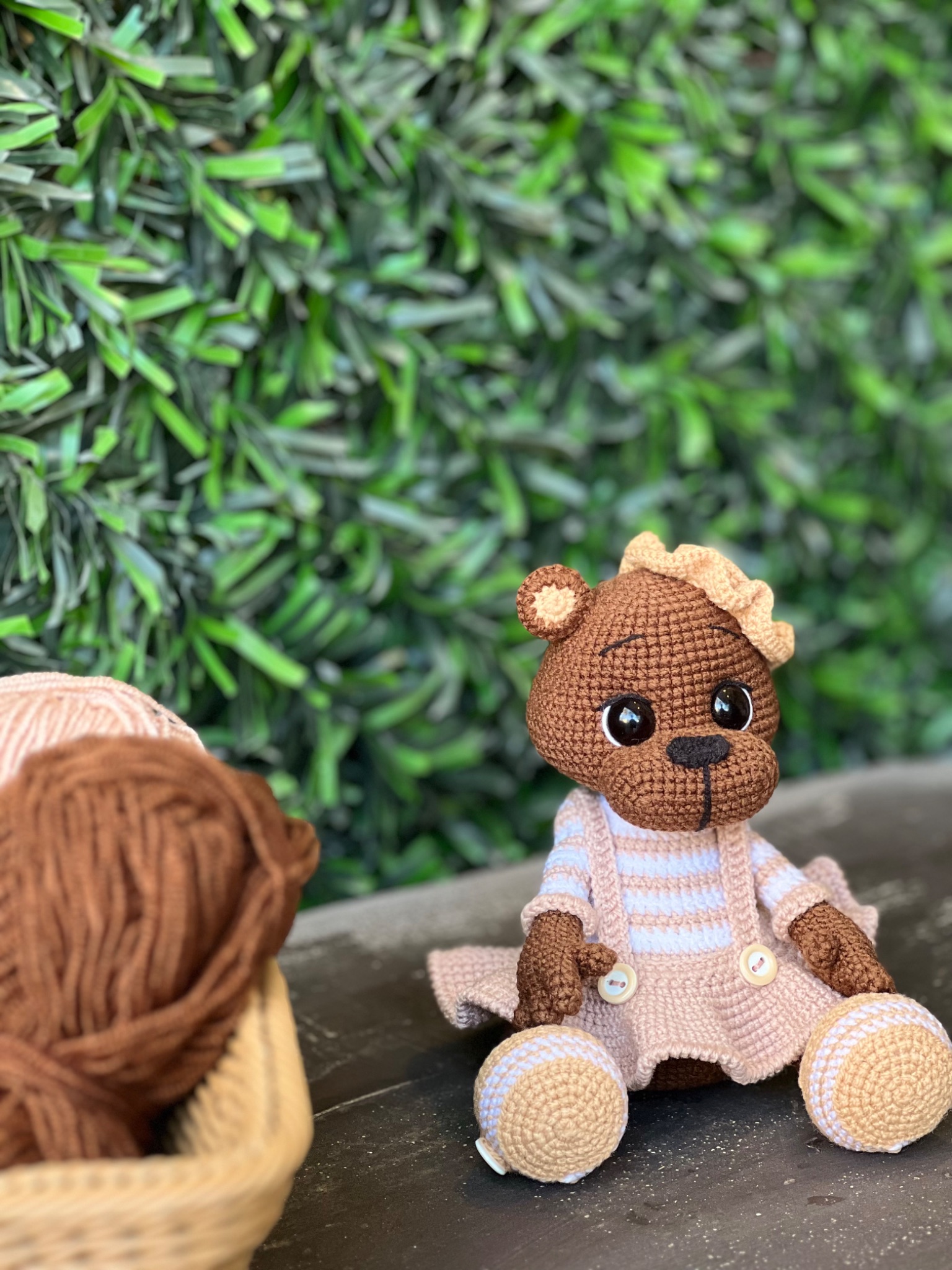 Hand-Knitted Teddy Bear